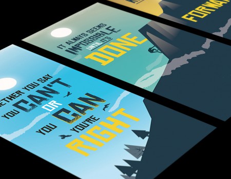 MOUNTAIN TRYPTIC POSTER